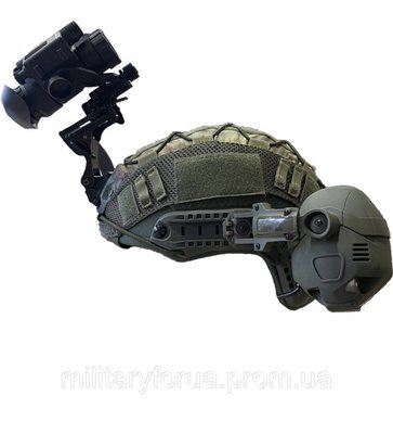 Комплект тактический 4H | Кевларовый шлем Fast, активные наушники Noise HD-16, кавер, ПНВ ( монокуляр ) 1878427224 фото